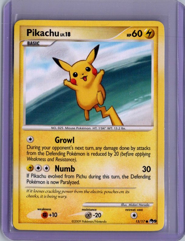 Pikachu Common POP Series 9 POP 015/017 NM