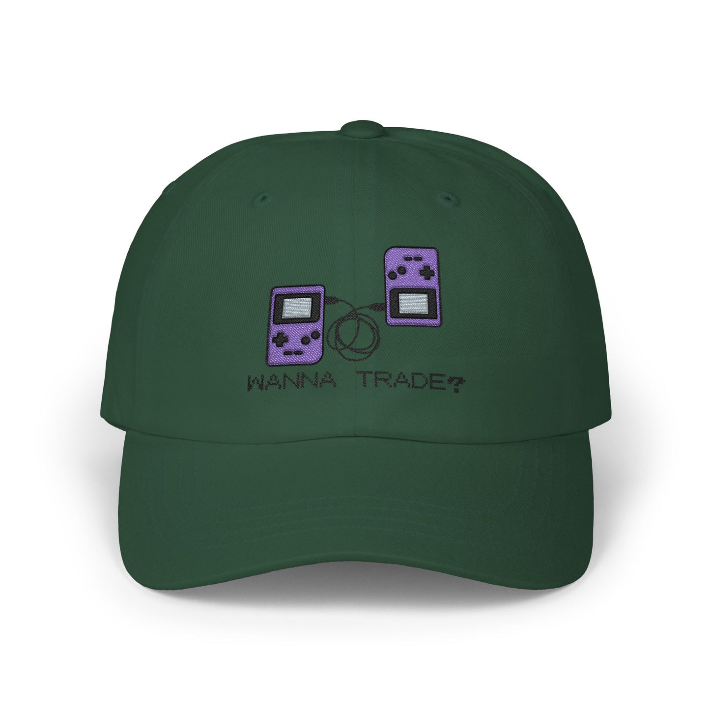 'Wanna Trade?' Purple GBC Embroidered Hat