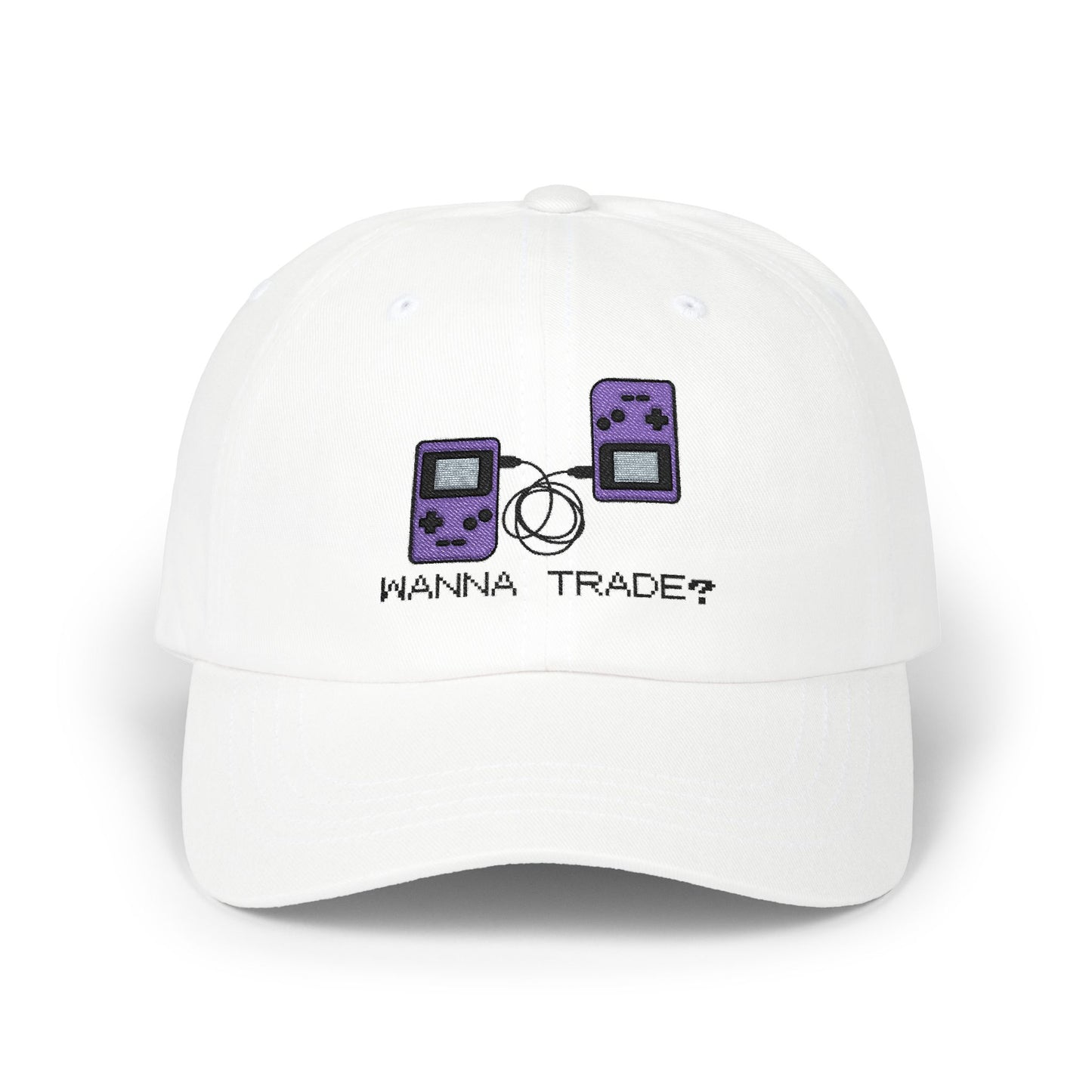 'Wanna Trade?' Purple GBC Embroidered Hat