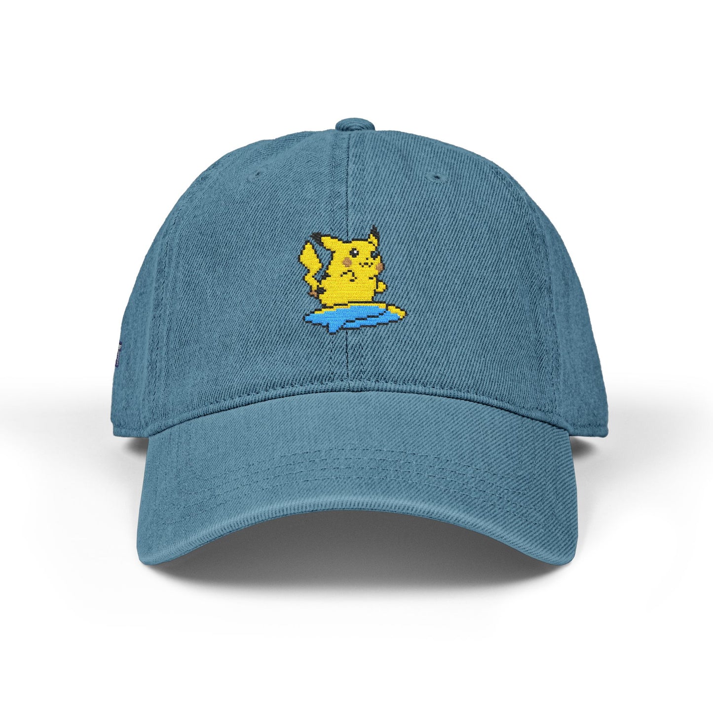 'Surf's Up!' Pika Denim Embroidered Hat
