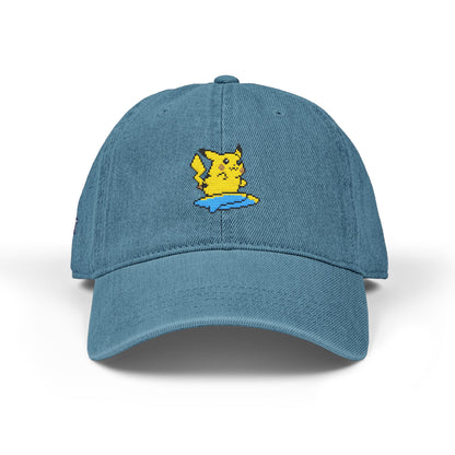 'Surf's Up!' Pika Denim Embroidered Hat