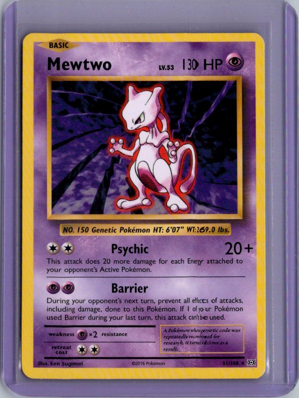 Mewtwo Rare XY - Evolutions EVO 51/108 NM