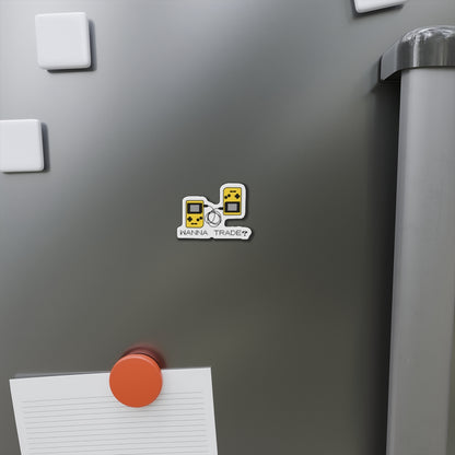 'Wanna Trade?' Yellow GBC Die-Cut Magnet