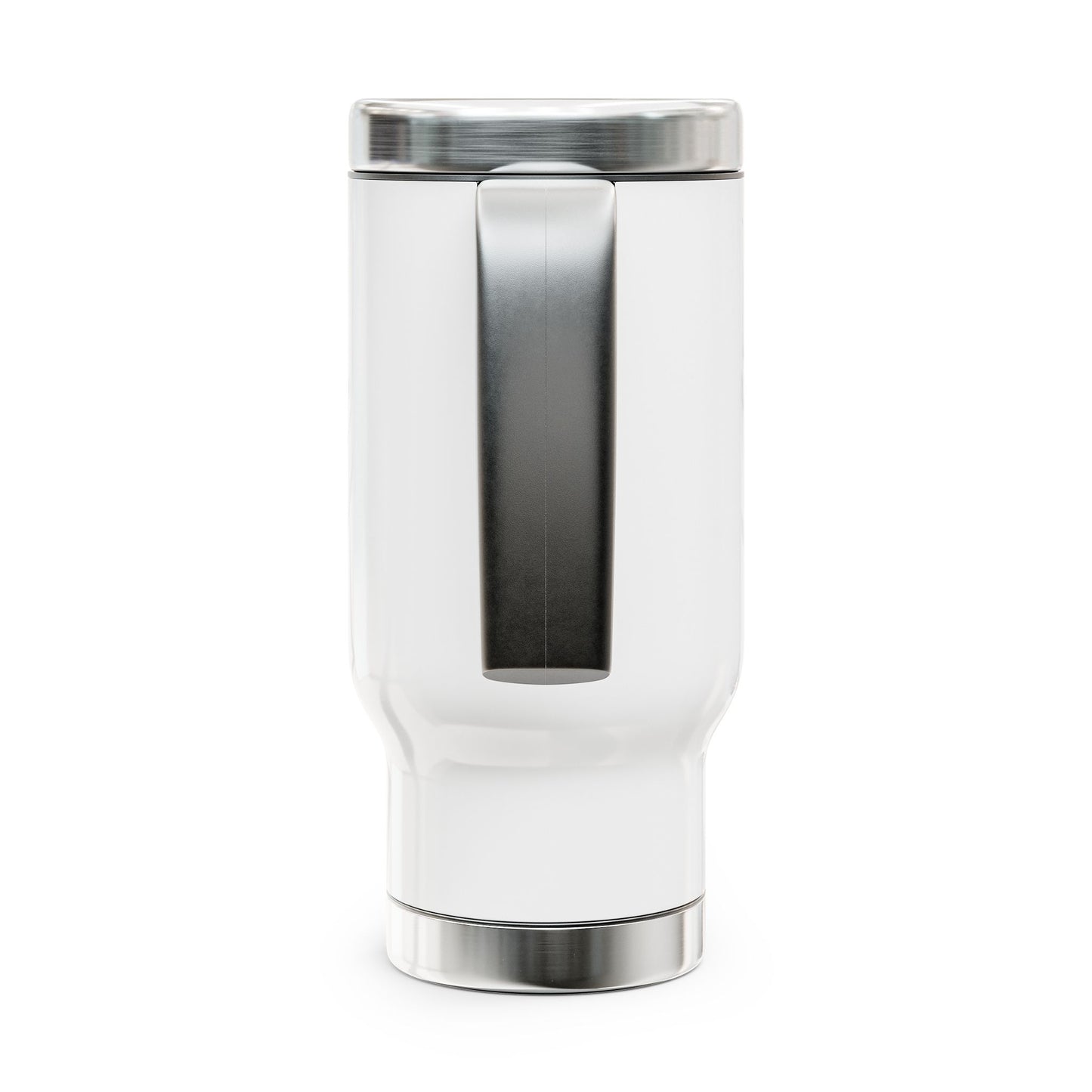 The TCG Vault Logo 14oz Stainless Steel Travel Mug with Handle