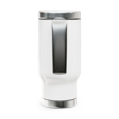 The TCG Vault Logo 14oz Stainless Steel Travel Mug with Handle