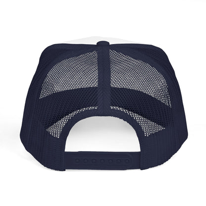 Goin' Fishin' Trucker Cap — Retro Fishing Hooks & Rods Hat