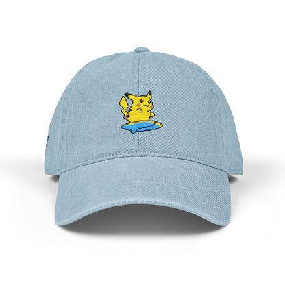 'Surf's Up!' Pika Denim Embroidered Hat