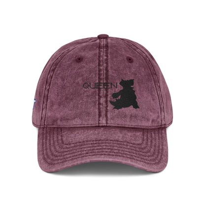Queen Distressed Dad Hat