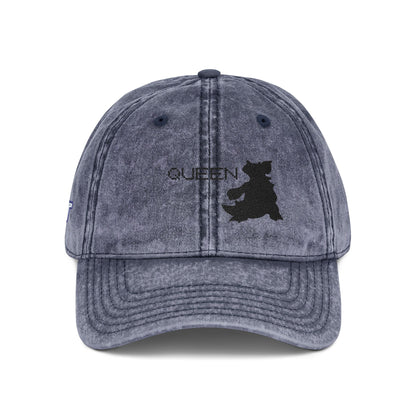 Queen Distressed Dad Hat