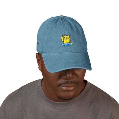 'Surf's Up!' Pika Denim Embroidered Hat