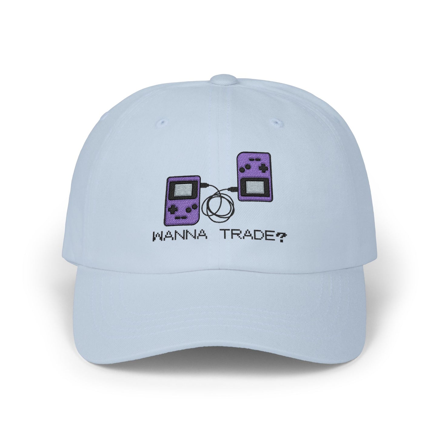 'Wanna Trade?' Purple GBC Embroidered Hat