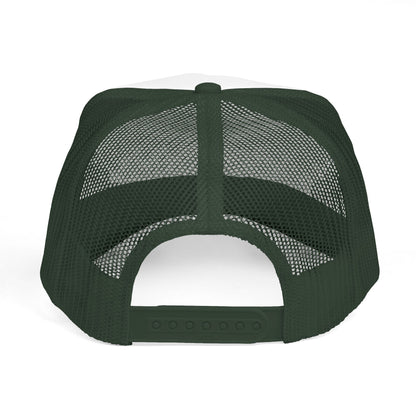 Goin' Fishin' Trucker Cap — Retro Fishing Hooks & Rods Hat