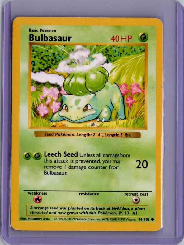 Bulbasaur Common Base Set (Shadowless) 044/102 