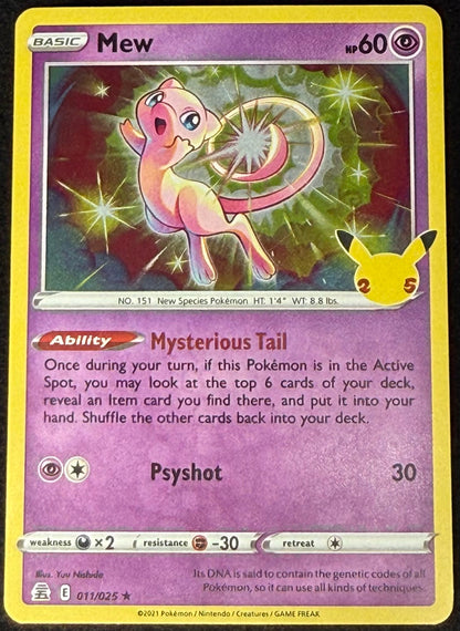 Mew Celebrations Holo #011
