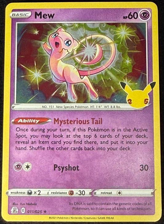 Mew Celebrations Holo #011