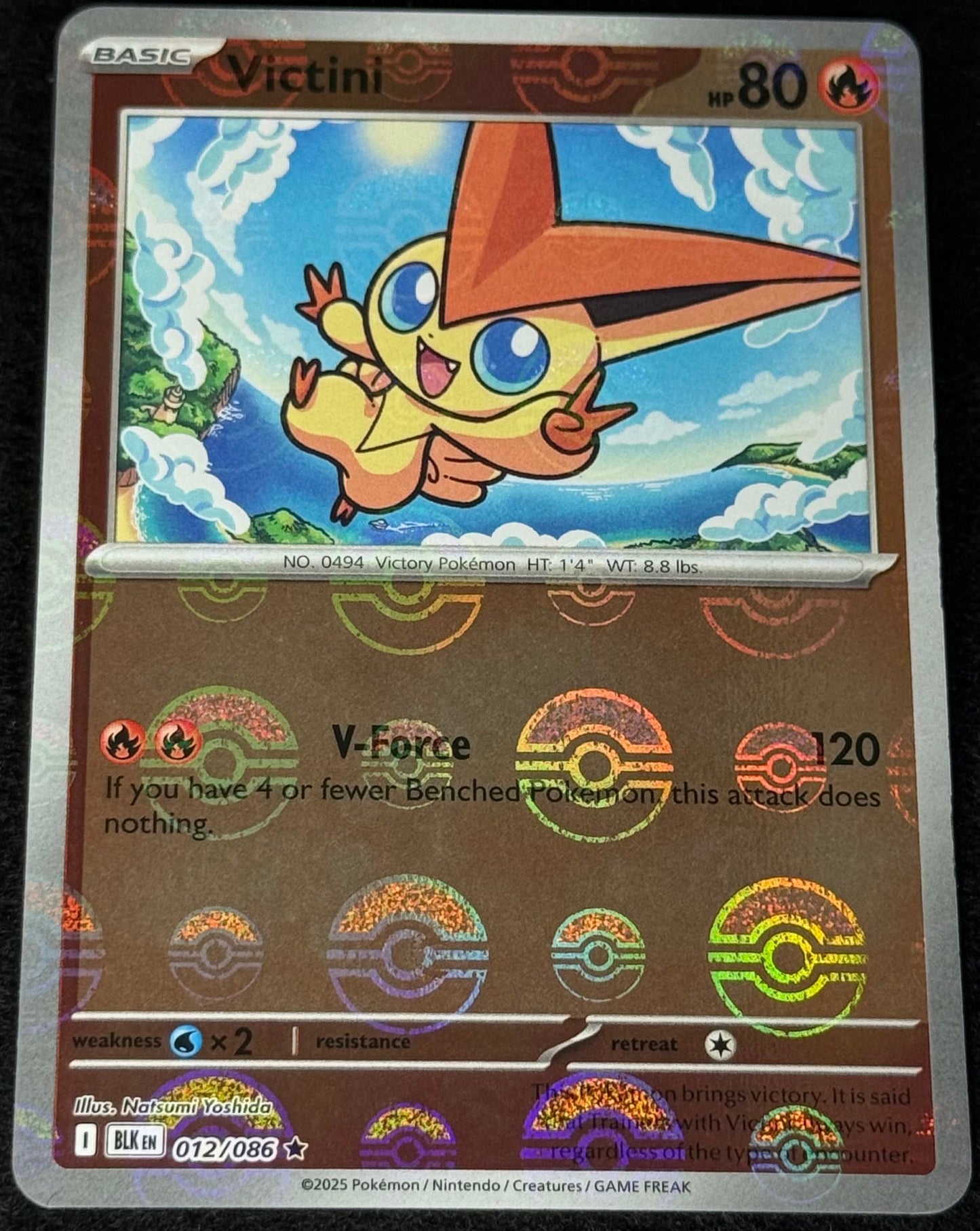 Victini Pokeball Reverse Holo #12