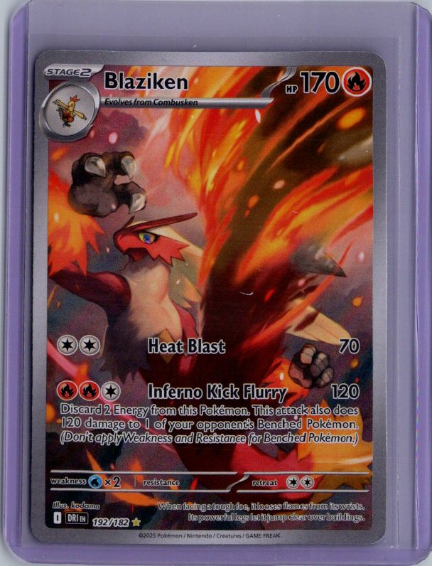 Blaziken - Holo Illustration Rare SV10: Destined Rivals DRI 192/182 NM