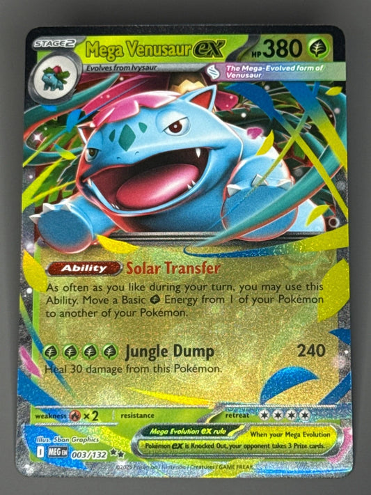 2025 Mega Venusaur ex 003/132 Me01: Mega Evolution Holo English